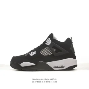 Jordan Air 4 Retro Off Noir Women's Sneakers with Air Cushion