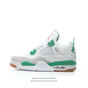 Nike Wmns Air Jordan 4 Retro Off Noir Sneakers for Men and Women