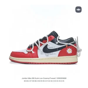 Jordan 1 Low Off-White Navy Panda SB Dunk Custom Skateboarding Shoes