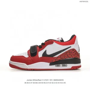 Nike Air Jordan Legacy 312 Low GS White Red 23 Basketball Shoes