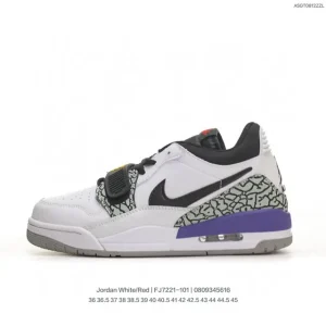 Jordan Legacy 312 Low White Red Gs Air Cushion Basketball Shoes