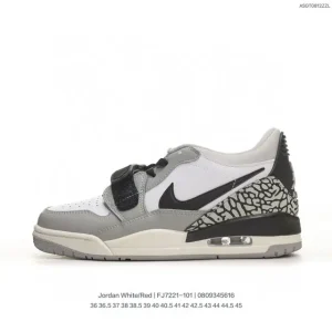 Jordan Legacy 312 Low Gs White Red 23 Fj7221-101 Basketball Shoes