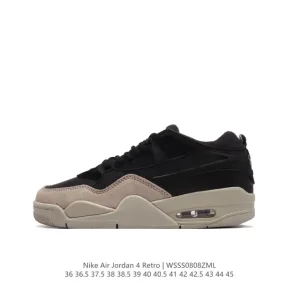 Jordan AJ4 Retro Low FQ7939-001 Vintage Basketball Shoes