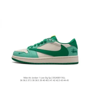 Travis Scott x Air Jordan 1 Reverse Mocha Low Top Sneakers