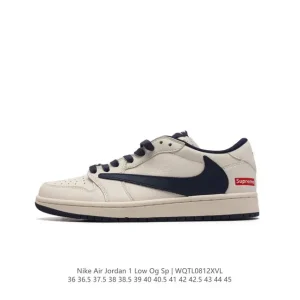 Travis Scott x Fragment x Jordan Air Jordan 1 Low OG SP AJ1 Low Top Sneaker