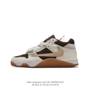 Travis Scott Jordan Jumpman Jack Taupe Haze Training Basketball Shoes