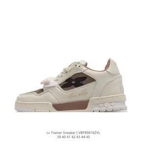 Louis Vuitton Trainer Sneaker Low Fashion Thick Sole Leather Shoes