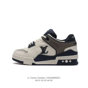 Louis Vuitton Arch Light Sneakers Leather Mesh Vintage Running Shoes