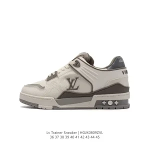 Louis Vuitton Arch Light Sneakers Leather Mesh Vintage Running Shoes