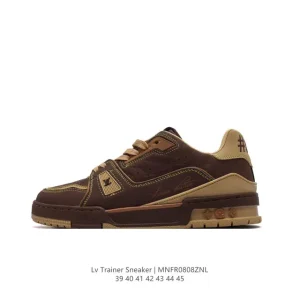 Louis Vuitton Trainer Sneaker Low Virgil Abloh Design Leather Basketball Shoes