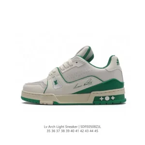 Louis Vuitton Trainer Sneaker Low Fashion Thick Sole Leather Shoes