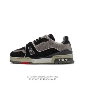 Louis Vuitton LV Trainer Sneaker Low Full Diamond Fashion Sports Shoes