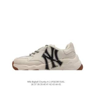 MLB Bigball Chunky A Retro Print Vintage Dad Sneakers for Men and Women