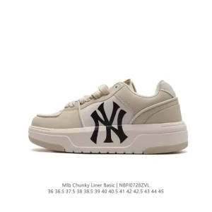 MLB Chunky Liner Basic Youth Sneaker Lightweight Elevated Sole Casual Shoe