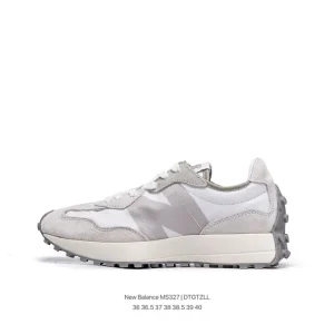 New Balance 327 Men's Retro Running Shoes with Suede and Oxford Fabric