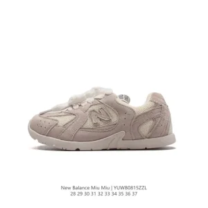 Miu Miu x New Balance 530 Sl Kids Suede Leather Sneakers