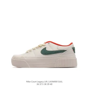 Nike Court Legacy Lift Women's Shoes Retro Thick Sole White Sneakers