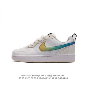 Nike Court Borough Low 2 Gs Low Top Casual Sneakers for Men and Women