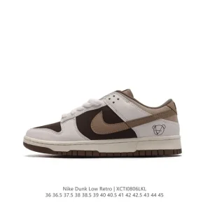 Nike SB Dunk Low Pro FD8778 Vintage Leather Skateboarding Shoes