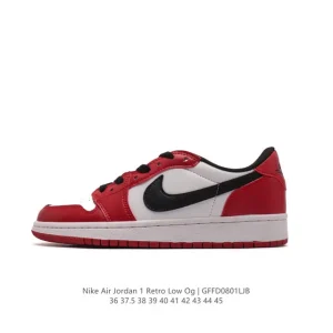 Jordan AJ1 Low Retro Classic Leather Cushioning Basketball Shoes