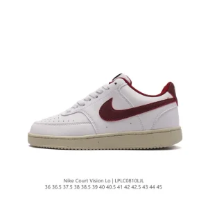 Nike Court Vision Lo Retro Campus Low Top Leather Basketball Sneakers