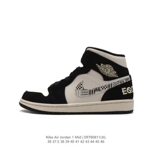 Nike Air Jordan 1 Mid Men's Women's Basketball Shoes Retro High Top Sneakers