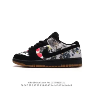Nike SB Dunk Low Pro FD8778-001 Vintage Leather Skate Shoes