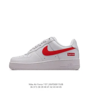 Nike Air Force 1 07 Low White Leather Casual Sneakers for Men and Women