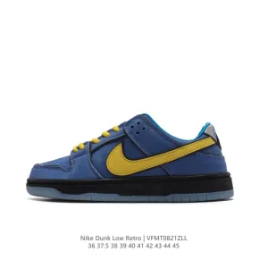 Nike SB Dunk Low Pro FZ8320-400 Vintage Leather Skate Shoes for Men and Women
