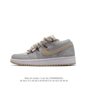 Jordan AJ1 Low Deconstructed Bandage Dual Laces Sneakers