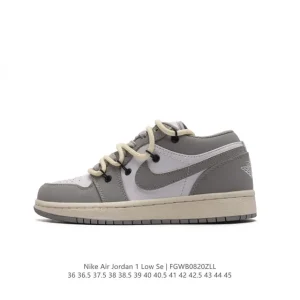 Jordan AJ1 Low Deconstructed Tie-Dye Sneakers with Double Laces