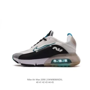 Nike Air Max 2090 White Black Red Future Sci-Fi Air Cushion Running Shoes