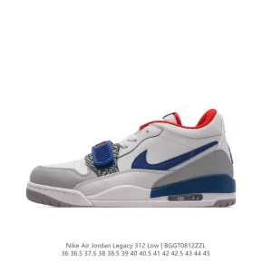 Jordan Legacy 312 Low Men's Basketball Shoes with Premium Leather and Air Cushioning