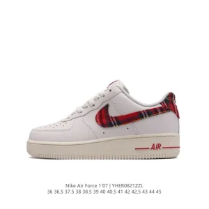 Nike Air Force 1 '07 Low Classic White Leather Casual Sneakers