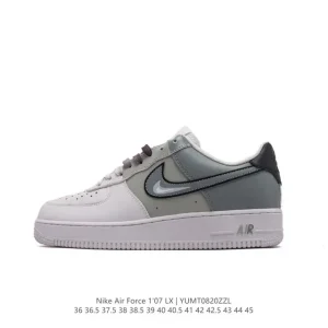 Nike Air Force 1 '07 Low FB8483 Classic White Leather Sneakers with Air Cushion