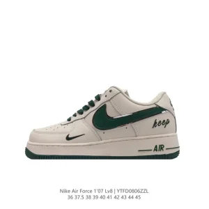 Nike Air Force 1 '07 Low White Leather Sneakers with Air Cushion