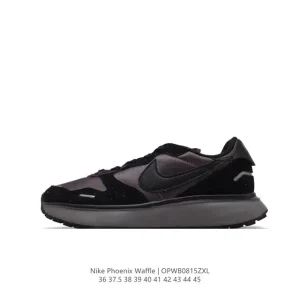 Nike Phoenix Waffle Retro Running Shoes with Thick Sole and Dad Shoe Style