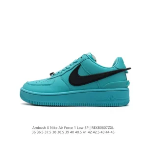 Ambush X Nike Air Force 7 Low SP Leather Sneakers with Extended Swoosh