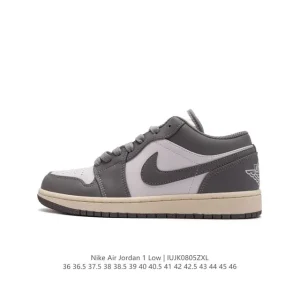 Jordan AJ1 Low Retro Vintage Leather Basketball Sneakers