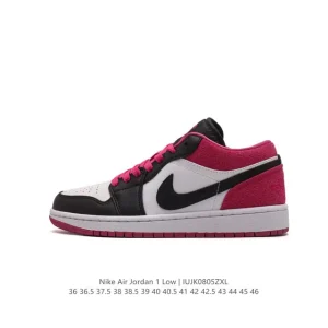 Jordan Air 1 Low Retro Classic Leather Basketball Sneakers