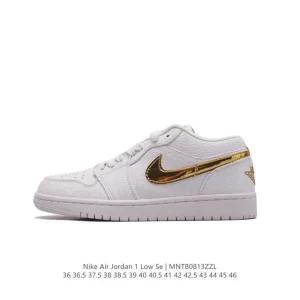 Jordan AJ1 Low Retro Vintage Basketball Shoes with Air Cushioning