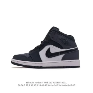 Air Jordan 1 Mid Men's Women's Basketball Shoes Premium Leather Sneakers