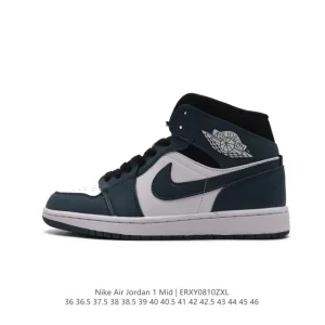 Air Jordan 1 Mid Men's Women's Basketball Shoes Premium Leather