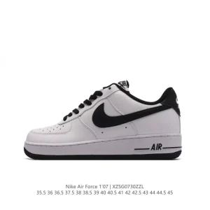 Nike Air Force 1 '07 Low CW2288-133 Leather Sneakers with Air Cushion