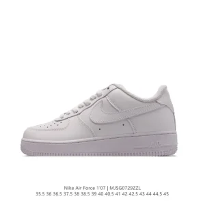 Nike Air Force 1 '07 Low CW2288-133 White Leather Casual Sneakers