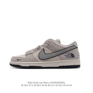 Nike Dunk Low North Face Collaboration Retro Leather Skateboarding Shoes
