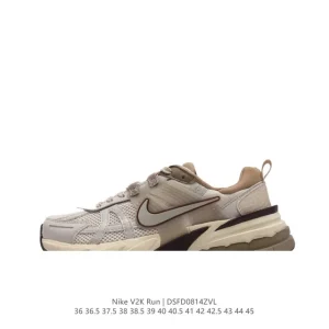 Nike V2K Run Retro Running Shoes White Metallic Silver