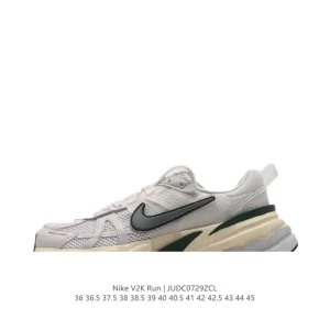 Nike V2K Run Retro Running Shoes White Metallic Silver