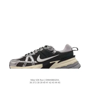 Nike V2K Run Retro Running Shoes White Metallic Silver