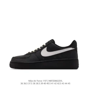 Nike Air Force 1 07 Low White Leather Sneakers for Men and Women